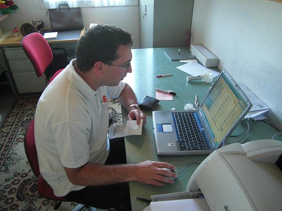 Auswertungsbro - die Ruhe selbst